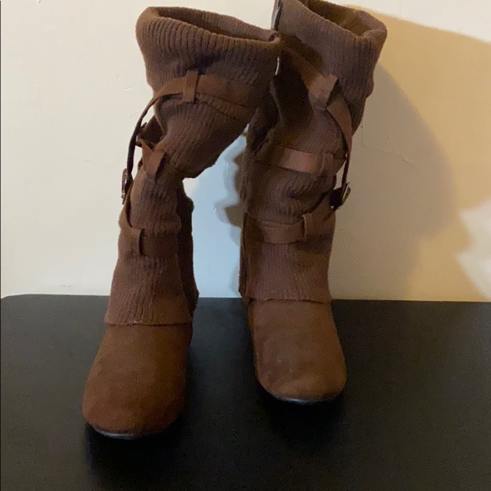 Really Cute Brown Leg Warmer Boots